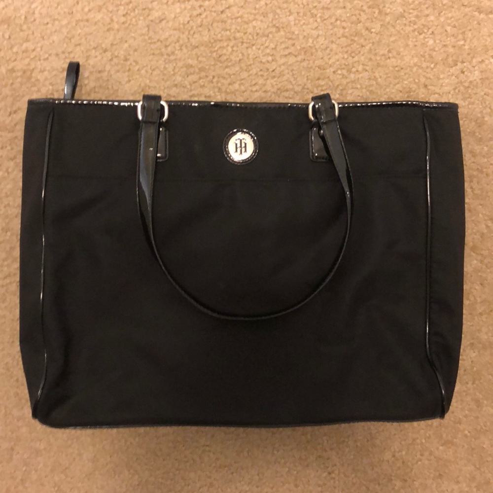 Black Tommy Hilfiger work bag